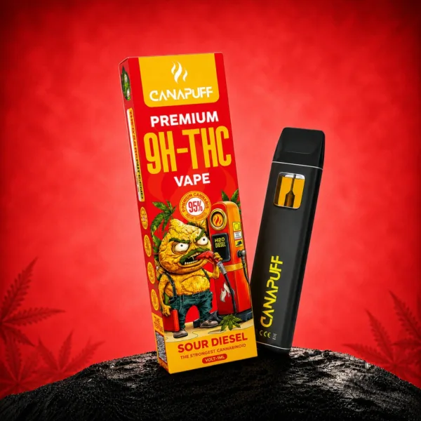 Wholesale 9H-THC Vape Sour Diesel 95% 1ml