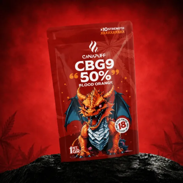Canapuff 3g CBG9 Flowers Blood Orange 50%
