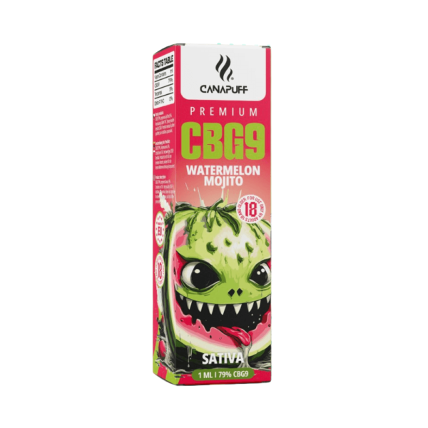 Canapuff CBG9 Vape Watermelon Mojito 79% 1ml