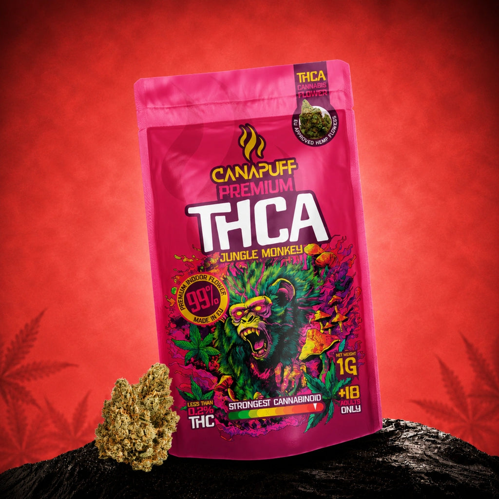 Großhandel: THCA-Blüten „Jungle Monkey“ 99% Großhandel: THCA-Blüten „Jungle Monkey“ 99%