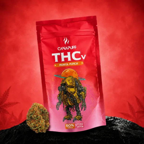 Canapuff 3g THCv Flowers Papaya Punch 50%
